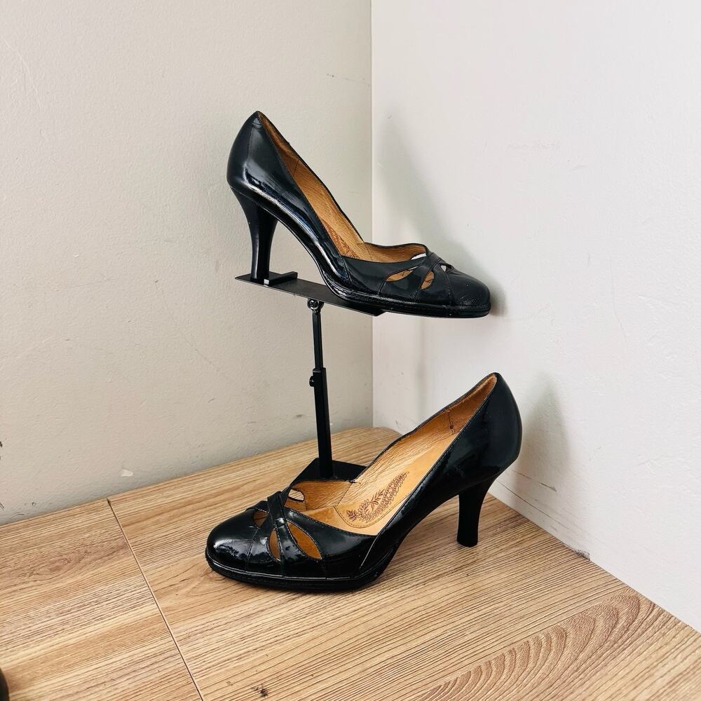 Sofft Black Patent Leather High Heels Women’s Size 8